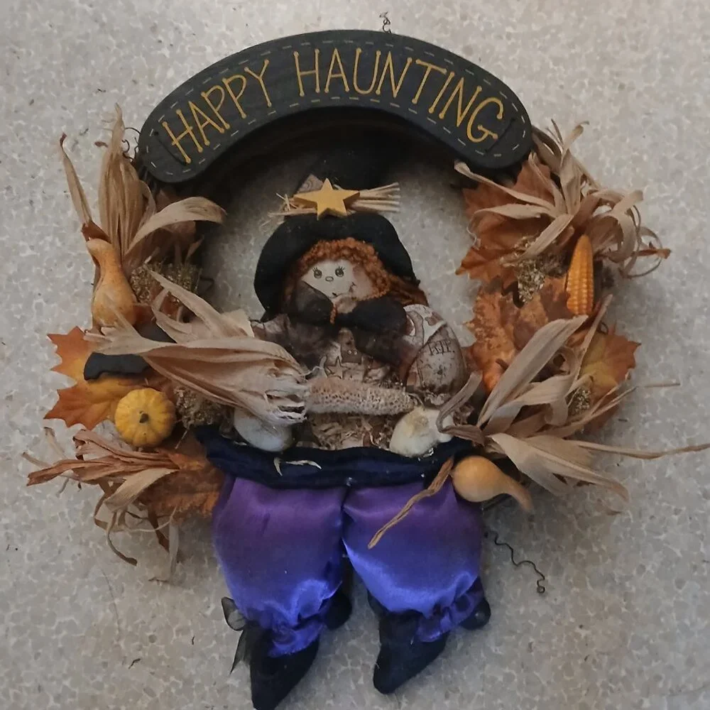 HALLOWEEN wreath - Happy Haunting